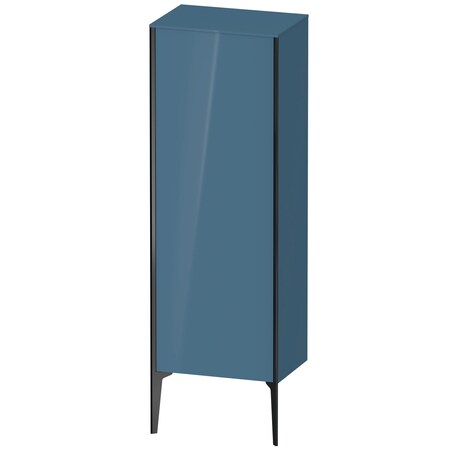 Xviu Semi-Tall Cabinet Stone Blue High Gloss